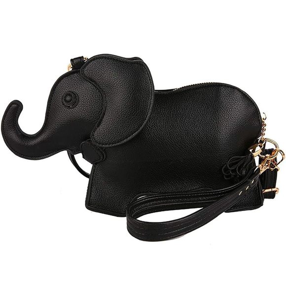 Fun Weird Elephant Shaped Crossbody Shoulder Bag Pu Leather Unique >:) - Picture 1 of 6